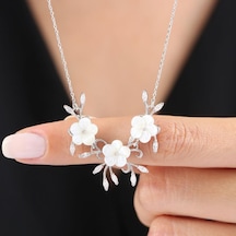 Mia vento Manolya Rüyası Flowers Gümüş Kolye