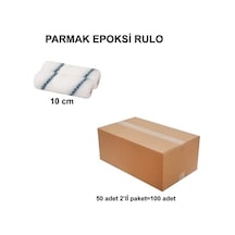 Parmak Epoksi Rulo Yedek, 10 Cm 2'li , 100 Adet
