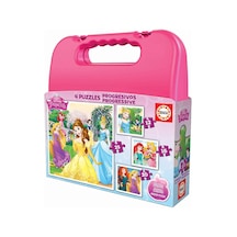 Educa Disney Prenses 4'lü Puzzle Set Çantalı