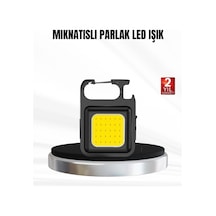 Şarjlı Cob Led Anahtarlık Fener 4 Modlu, Manyetik Ve Katlanabilir Standlı Çok Renkli