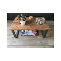Orta Sehpa ,masif Rustik Sehpa ,dekoratif Sehpa 55x90 Cm Sehpa002 Ceviz Ceviz