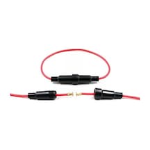 Ic-237C-2 Fuse 6X30 Kablolu Siyah Büyük Cam Siğorta Yuvası Oto 1 Adet