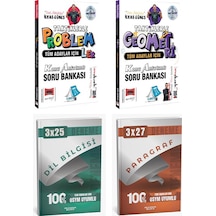 Yargı + Anla Kazan Taktiklerle Problemler Geometri + Paragraf Dil Bilgisi Deneme 4 Lü Set