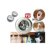 Kablosuz Dokunmatik Led Spot Lamba Pil İle Çalışan Dolap İçi Aydınlatma 1 Adet Beyaz - 855642963 Beyaz