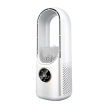 Rogfer Masa Kanatsız Nemlendirme Elektrikli Fan Altı Dişli Led Işık Zamanlama Fonksiyonu İle Ayarlanabilir Beyaz - Beyaz