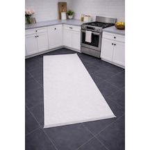 Merinos Vista 79590-060 Özel Kesme Halı Beyaz Renk Çok Renkli