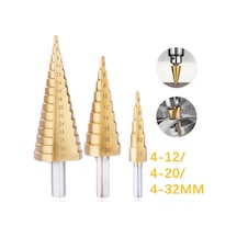 HSS Çelik Metrik Adım Matkap 3 Boy Spiral Flüt 4-12/4-20/4-32 MM