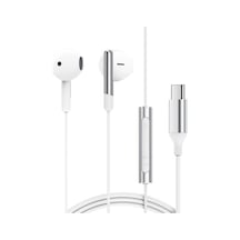 Acefast Usb-c Kablolu Mikrofonlu Kulaklık Uzaktan Kumandalı Type-c Kulaklık 1.2 Metre - Beyaz - L3