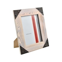 15X20Cm Metal Kenarlıklı Ahşap Fotoğraf Çerçevesi / Acr-Sf6561