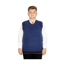 Mode Xl Büyük Beden Erkek Süeter Vanize Selanik 20547 Indigo 001