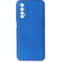 Ilkeshop Newface Realme 7 Kılıf First Silikon - Mavi