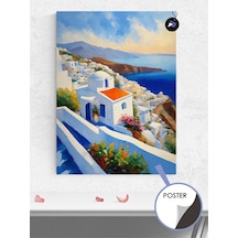 Yunanistan Santorini Poster - Afiş - Dekoratif Duvar Posteri