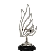 Vitale Kuğu Mumluk Silver 32 Cm Ak.je0082