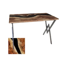 Anemon Mutfak Masası 70x120 Werzalit, Wermodin Ve Allzalit Tabla - Epoxy Çok Renkli