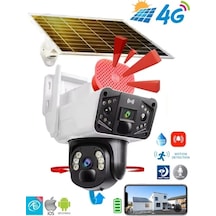 O-kam Pro-3915 4g 6mp Dual Lens Güneş Panelli Solar Sirenli Kamer