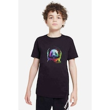 Tshirthane Uzaylı Panda Astronaut Panda Asronot Uzay Baskılı Unisex Çocuk S