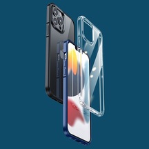 BİKAPAK ELIT CRYSTAL Apple Uyumlu iPhone 13 PRO MAVİ KAPAK