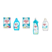 Aquabor Doğal Mineralli 4 Kg Renkliler + Sıvı Renkliler + 4 Kg Beyaz + Elde Bulaşık + Sıvı Beyaz 5 Li Set 0.75 LT - 2.5 LT - 12 KG 03141959