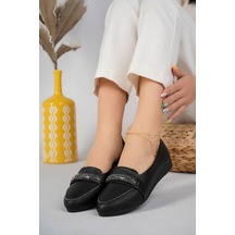EPAAVM - Dili Taşlı Siyah Kadın Ayakkabı - MCT0601