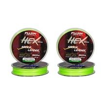 Fujin Hex Braid 8x 50mt Fluo Green Pe İp Shock Leader 0.26mm