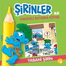 Şirinler İle Hikâyeli Boyama Kitabı - Yabani Şirin