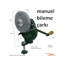 Manuel Bileme Çarkı Bıçak Bileme Makas Satır Bileme Taşlama Elle