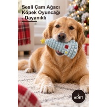 2 Adet Sesli Çam Ağacı Köpek Oyuncağı - Dayanıklı