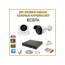 2 Mp 1080p 1 İç Mekan 1 Dış Mekan Kameralı Ahd Güvenlik Seti