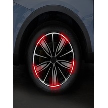 Jant Reflektörlü Oto Sticker Yapıştırma Işıldak Oto Aksesuar