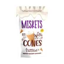 Miskets Beyaz Çikolata Dolgulu Mini Kornet Gofret 120 G