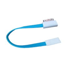 Apple Uyumlu iPhone 1,2,3,4 Kablo 3 Ipod ,iPad  90 Derece Mavi