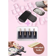 2 Li Set 160'lı Mini Küp Şekilli Silikon Buzluk Ve Magnum Silikon 4'lü Mini Boy Dondurma Kalıbı Sili Diğer 2 Li Set 160'lı Mini Küp Şekilli Silikon Buzluk Ve Magnum Silikon 4'lü Mini Boy Dondurma Kalıbı Sili Diğer