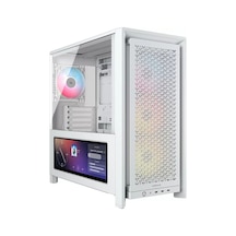 Frame 4000d Lcd Rs Beyaz 4x120mm Argb Fan Mesh Temperli Cam Mid Tower E-atx Dokunmatik Ekranlı Kasa
