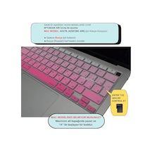 Rusça Klavye Koruyucu Macbook Air 13 A1932 A2179 A2337 M1 Uyumlu Uk Iso Ters L Enter Rusça Baskılı Silikon Keyboard Cover Pembe