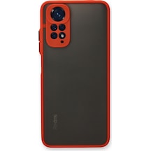 Gld-spt- Newface Xiaomi Redmi Note 11s Kılıf Montreal Silikon Kapak - Kırmızı