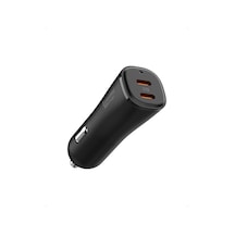 50w Usb-c 2 Port Araç İçi Hızlı Şarj Aleti Pps Desteği Akım Korumalı Güç Adaptörü Çakmaklık İphone & Android & İpad & Macbook Type-c Pd 3.0 30w + 20w Ev502 - Acp08523