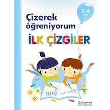 Çizerek Öğreniyorum-İlk Çizgiler 3-4 Yaş- Uçanbalık Yayıncılık