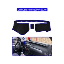 Cıtroen Nemo 2007-2020 Torpido Koruma Halısı Mavi Kenar