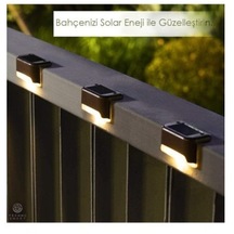 Waterproof Solar Merdiven Lambası 4 Adet-9023318322481
