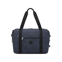 Smart Bags Orta Boy Su Geçirmez Extra Hafif Krınkıl Kumaş El Valizi Ve Spor Çantası Puantiye Siyah