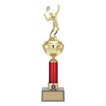 Odak Kupa - Figürlü Kupalar - Tenis Erkek Figürlü Kupalar Fg-053 B - 45 Cm Altın - Beyaz