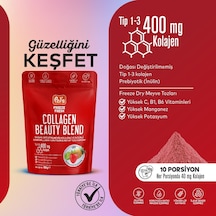 Pol's Freeze Fresh Beauty Blend 100 G, Dondurularak Kurutulmuş Meyve Tozu, Kolajen, İnülin, Yüksek Lif, Manganez