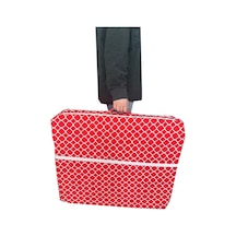 Tek Kişilik Katlanır Yer Yatağı Sünger Yatak 70x180x6 Cm-kırmızı Çatı