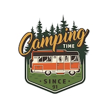Camping Adventure Kamp Karavan Sticker Off Road 13 X 12 Cm