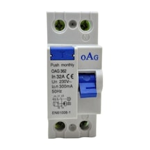 Oag 2X32A-30 Ma Kaçak Akım Koruma Rölesi