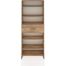 Arges Dolap 5 Raflı Tek Çekmeceli 88x30x221 Çam-çam Çam