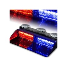 Space Flaş Led Çakarlı 16w Kırmızı-mavi 8 Fonksiyonlu / Lapa176 Renkli