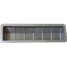 Dekoratif Plastik Taş Kalıbı Çizgili Bordür (5 Adet)