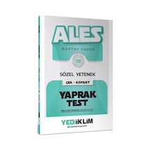2027 Ales Master Serisi Sözel Yetenek Çek Kopart Yaprak Test