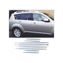 Ebal Otomotiv Mitsubishi Outlander Krom Cam Çıtası 8 prç. 2008-2013 P. Çelik